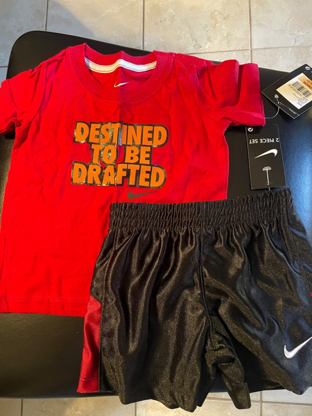NEW - 2pc Nike “Destined To Be Drafted” Short Set